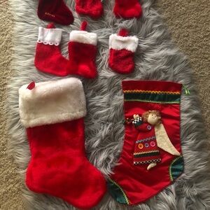 Bundle of 10 Christmas Stockings